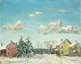 Walter Emerson Baum, Argus Road, 1948, oil on canvas