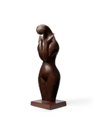 Hugo Robus, Truncated Figure, circa 1960, bronze with brown patina