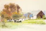 Wolf Kahn, The Thurber's Tree, 1978, pastel on paper