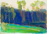 Wolf Kahn, Blue-Green (Blau-Grün)