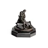 Cecil de Blaquiere Howard, Leg-Lock, circa 1934-36, bronze with dark brown patina