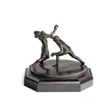 Cecil de Blaquiere Howard, Right Cross, circa 1934-36, bronze with dark brown patina