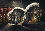 Robert Riggs, Flowers for the Gentleman, 1951, tempera on panel