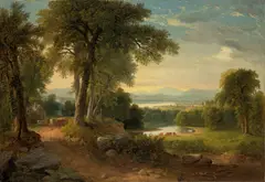 A Quiet Afternoon by Asher Brown Durand, circa 1850, oil on canvas, offered May 2023