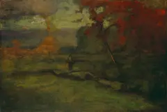 Twilight by George Inness, circa 1889-93, oil on canvas, offered May 2023