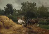 Frederick Judd Waugh, Cows at the Spring, 1888-90, oil on canvas