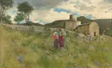 Charles Caryl Coleman, An Old Mill, Caprili, 1898, oil on canvas