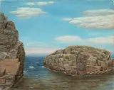 Pasquale, Rocky Coast of Maine, oil on canvas