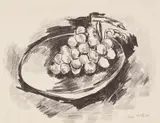 Marsden Hartley, Grapes in a Bowl (University of Kansas 5), 1923, Lithograph on wove paper
