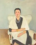 Einar Jolin, A portrait of Aimée Brandt, oil on canvas