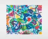 Sam Francis, Trietto 5 (SFE-078RC), 1991, Aquatint in colors, on Fabriano paper