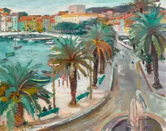 Roger Limouse, Le port de Sanary, 1926, oil on canvas