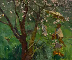 Karl Yens, Again the Meadowlark, oil on canvas