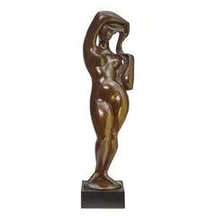 Albert W. Wein, Lotus Blossom, 1960, bronze with dark brown patina