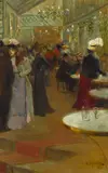 Louis Abel-Truchet, Le Soir au Cafe, circa 1905, oil on canvas