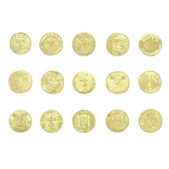 Pablo Picasso, Fifteen Gold Medallions:, 1956, i.	Dormeur - stamped with the artist's signature and numbered 'Picasso 1398 14/20' (on the reverse); 1 7/8 in (4.8 cm) (diameter)