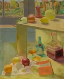 Ron Blumberg, Still Life with Matisse Book, 1932, oil on canvas