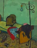 Joseph Solman, Sewing Basket and Lamp