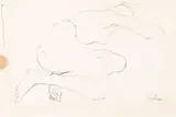 R.A. Augustus Edwin John O.M., Nude Study, ink and pencil on paper