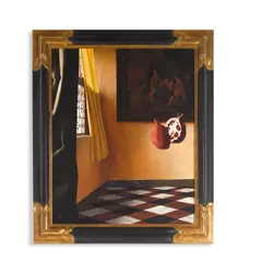Charley Brown, Untitled (after Johannes Vermeer's Lady Writing a Letter with her Maid), 1977, oil on canvas
