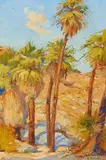 Anna Althea Hills, Near the Hermit's Lodge - Palm Springs, oil on board