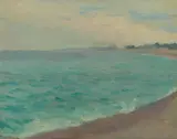 Jean Mannheim, Mediterranean, oil on board