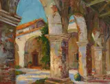 George Demont Otis, Mission Portico and Courtyard