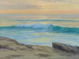 Roi Clarkson Coleman, Waves Breaking, oil on canvas