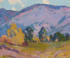Paul Lauritz, Malibu Mountains, oil on canvas