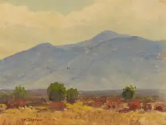 William P. Krehm, Rough Trail, oil on canvas affixed to board
