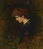 Thomas Moran, Portrait of a Man, oil on canvas