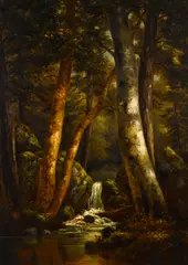Henry Ford, Forest Interior, oil on canvas