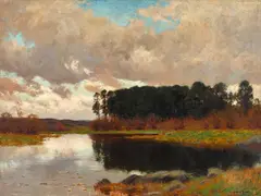 William Merritt Post, Clearing Weather, circa 1908, oil on canvas