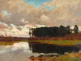 William Merritt Post, Clearing Weather, circa 1908, oil on canvas