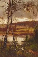 Ernest Parton, The Waning of the Year, oil on canvas