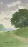 Vanishing Path by Mary DeNeale Morgan, watercolor on paper, offered Dec 2022