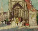 George Elmer Browne, Cathedral, oil on canvas