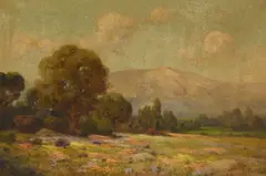 Angel Espoy, Landscape, oil on canvas