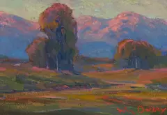 William Dorsey, Twilight on Mountain Top, oil on canvas