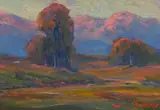William Dorsey, Twilight on Mountain Top, oil on canvas