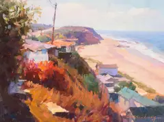 Calvin Liang, Crystal Cove, oil on canvas