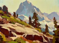 Glenn Dean, High Sierra, CA, oil on canvas