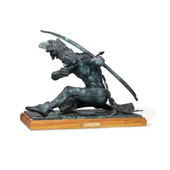 Jerry McKellar, Osage Silver, bronze with blue patina