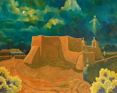 Ed Sandoval, Light of my Faith, oil on canvas