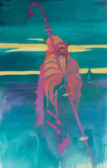Ben Wright, Buffalo Grandfather from the Lakota Myth Series, oil on canvas