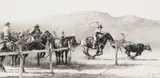 Tom Ryan, West Texas Holidays, charcoal and conte crayon on paper