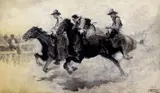 Grattan Condon, Horse Race, oil on canvas