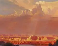 Jean Pierre Trevor, Thunderhead, acrylic on board