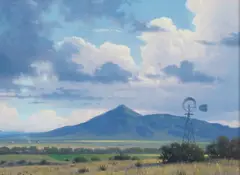 Summer Day Cochise County by Michael Stack, oil on canvas, sold Dec 2022