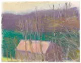 Wolf Kahn, Barn Before a Meadow